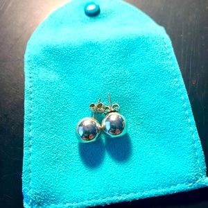 Tiffany’s sterling silver stud ball earrings 10 mm